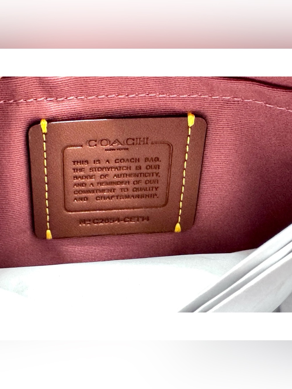 COACH Teri Shoulder Bag Signature Satin Pink Hobo Handbag - Picture 9 of 12